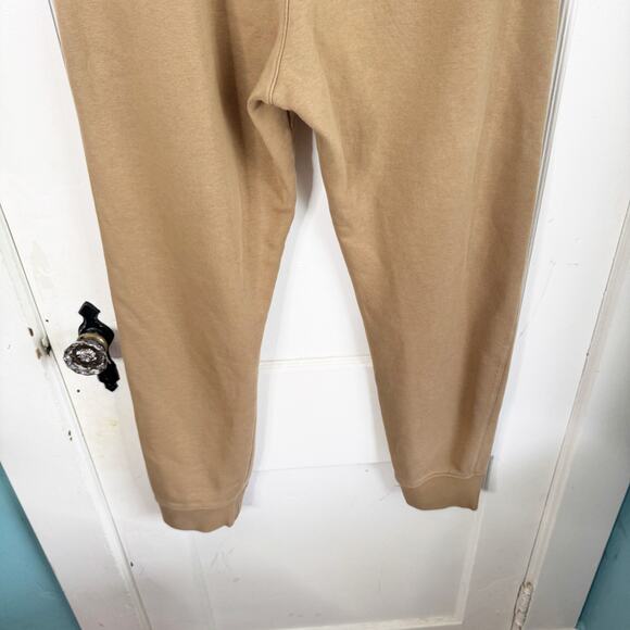 Nike Club Cuffed Pull On Sweatpants Pants Flax and White Logo Comfy Casual L - Picture 10 of 13